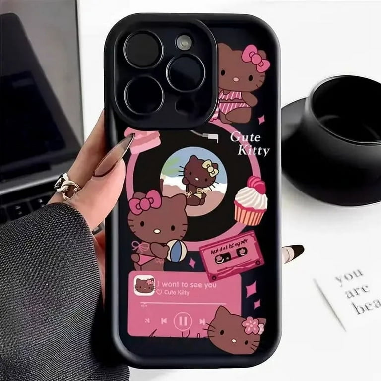 Sanrio Hello Kitty Pattern Silicone Phone Case For iPhone 11 12 13