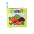 thumbnail image 2 of Libro de tela infantil con temática de frutas | 4 lados, 8 páginas, juguete educativo para la primera infancia | Libro de tela suave para bebés, 2 of 6