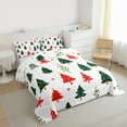 thumbnail image 3 of Feelyou Cartoon Xmas Tree Bedding Comforter Set, Kawaii Christmas Snowflake Twin Comforter Sets, Teens Kids Girls Boys Reversible Bedding Set, Lightweight Room Decor, 2 Pieces, 3 of 8