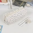 thumbnail image 6 of BESEW7 Pencil Pouch, Durable Canvas Stationery Organizer with Floral Decor, Lightweight Zipper Case for Gel Pens and Craft Supplies, 6 of 7
