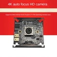 thumbnail image 2 of Module de Caméra USB Autofocus 4K HD 3840x2160 30FPS Capteur IMX258 79 66.4 53.1 Microphone Intégré Objectif Autofocus, 2 of 5