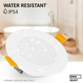 thumbnail image 2 of Projecteurs de Plafond LED IP54, Blanc Chaud 3000K / Ensemble de 3 Projecteurs LED Ronds Extra Plats 7 Watts (7W) / 700 Lumens, Blanc, 2 of 5