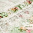 thumbnail image 5 of LANPEI French Country Bedding Set Twin Cotton Girls Floral Duvet Cover 4 Piece- White Lace Luxury Princess Dust Ruffle 18'' Split Corner Bed Skirt, 5 of 7