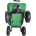 thumbnail image 6 of Garden cart Dump Truck with air Wheel for Gardens, Farms, etc (Green), 6 of 14
