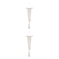 thumbnail image 4 of Thinsony Lightweight And Portable Macrame Planter Wall Hanging Basket Versatile Solution white 22-1 2Set, 4 of 6