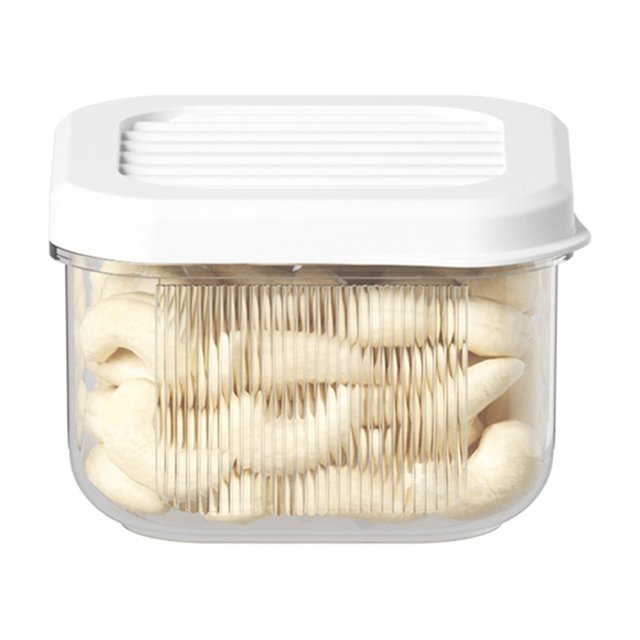 Bigersell Food Storage Containers with Lids Airtight Stackable Plastic Kitchen and Pantry Organization Storage Dry Food Canisters for Cereal, Dry Food, Flour and Sugar A
