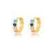 thumbnail image 1 of Pendientes de aro de acero inoxidable para mujer, arete de circonita arcoíris, joyería estética de lujo, novedad de 2023, 1 of 4