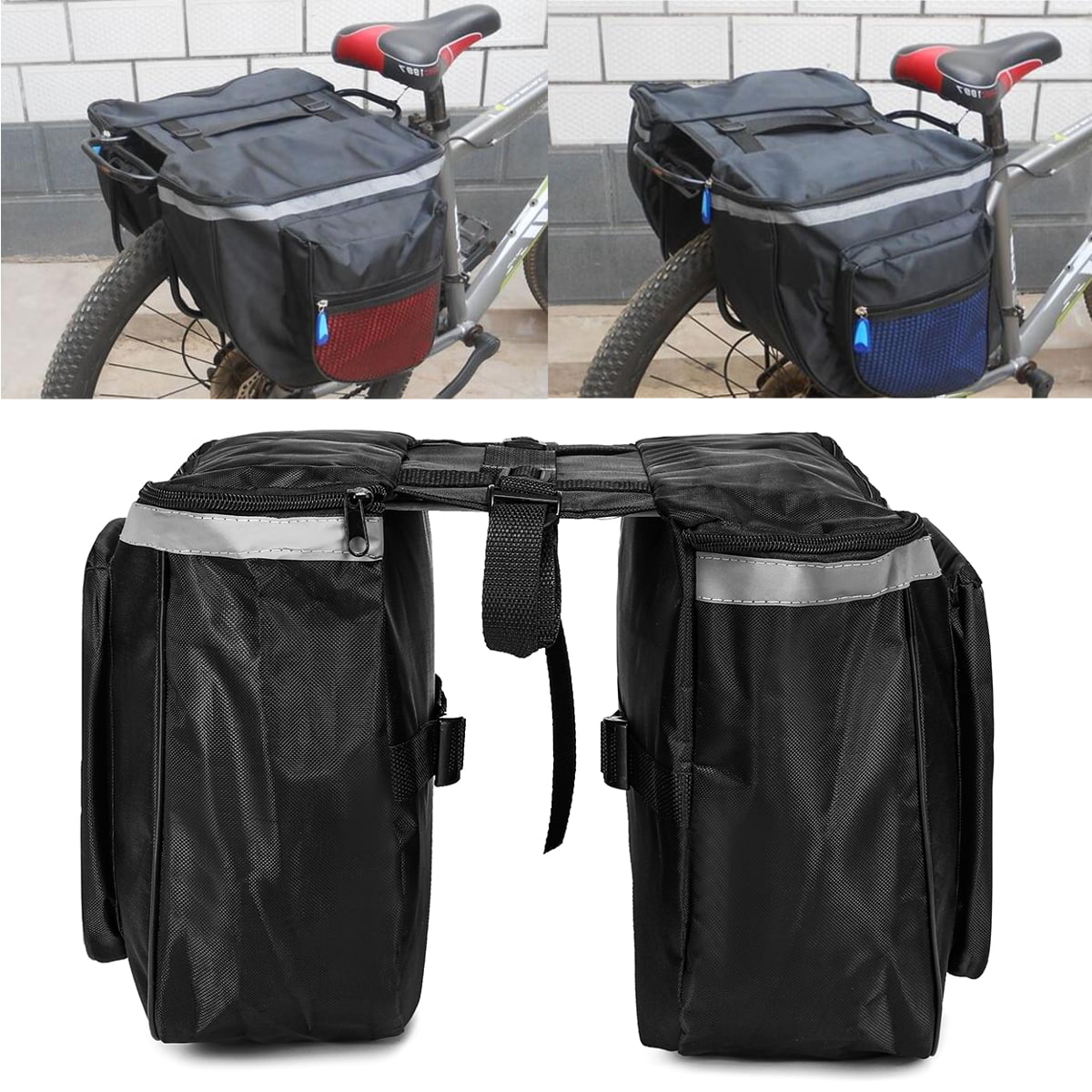 Bike Bicycle Cycling Tail Saddle Bag Back Rear Seat Bag Pouch Pannier 20*10*9cm 