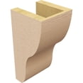 thumbnail image 5 of 5"W x 5"D x 10"H Wide Greensboro Rough Cedar Woodgrain TimberThane Corbel, Primed Tan, 5 of 6