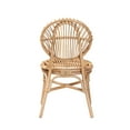 thumbnail image 5 of bali & pari Iris Rattan BOHO Dining Chair, Natural Brown, 5 of 9