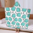 thumbnail image 5 of Cute Green Hedgehog Hooded Bath Towel，60"x35" for Ages 3 To 12 Kids, Quick Dry Lightweight Soft Microfiber Hood Beach Towel Cover Up for Kids, 5 of 7