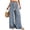 Light Blue, variant on Stralyhd Womens Pants Leopard Print Wide Leg Drawstring Elastic Waist Flowy Palazzo Pants Lightweight Loose Summer Vacation Travel Outfits Gray L