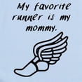 thumbnail image 2 of CafePress - My Favorite Runner Is My Mommy Body Suit - Baby Light Bodysuit, Size Newborn - 24 Months, 2 of 4