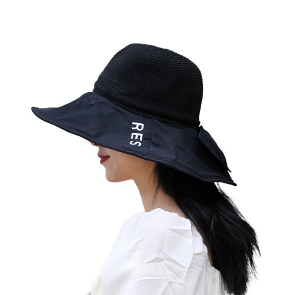 Women Hats Foldable Lightweight Decorative Washable Space-saving Breathable Good-looking Wide Brim Soft Sun Hat Daily Hat