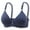 Blue, variant on FRSASU Plus size Woman's Color Comfortable Hollow Out Perspective Bra Underwear No Rims Pink XL