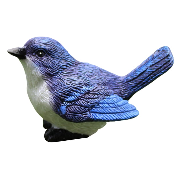 Visland Tree Sculpture Bird Nest Design Desktop Decoration Resin Table Top Car Ornamental Statue for Garden