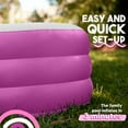 thumbnail image 2 of Toysical Inflatable Pool - 118 x 72 x 22” Above Ground Pool, Swimming Pools for Kids and Adults and The Entire Family - More Durable Than Other Blow Up Pools - Includes Patches (Pink), 2 of 5