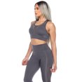 thumbnail image 2 of White Mark Women's Racer Back Sports Bra, 2 of 5