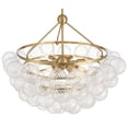 thumbnail image 5 of Possini Euro Design Possini Euro Albaro 27"W Gold and Fluted Glass 9-Light Pendant Light, 5 of 9