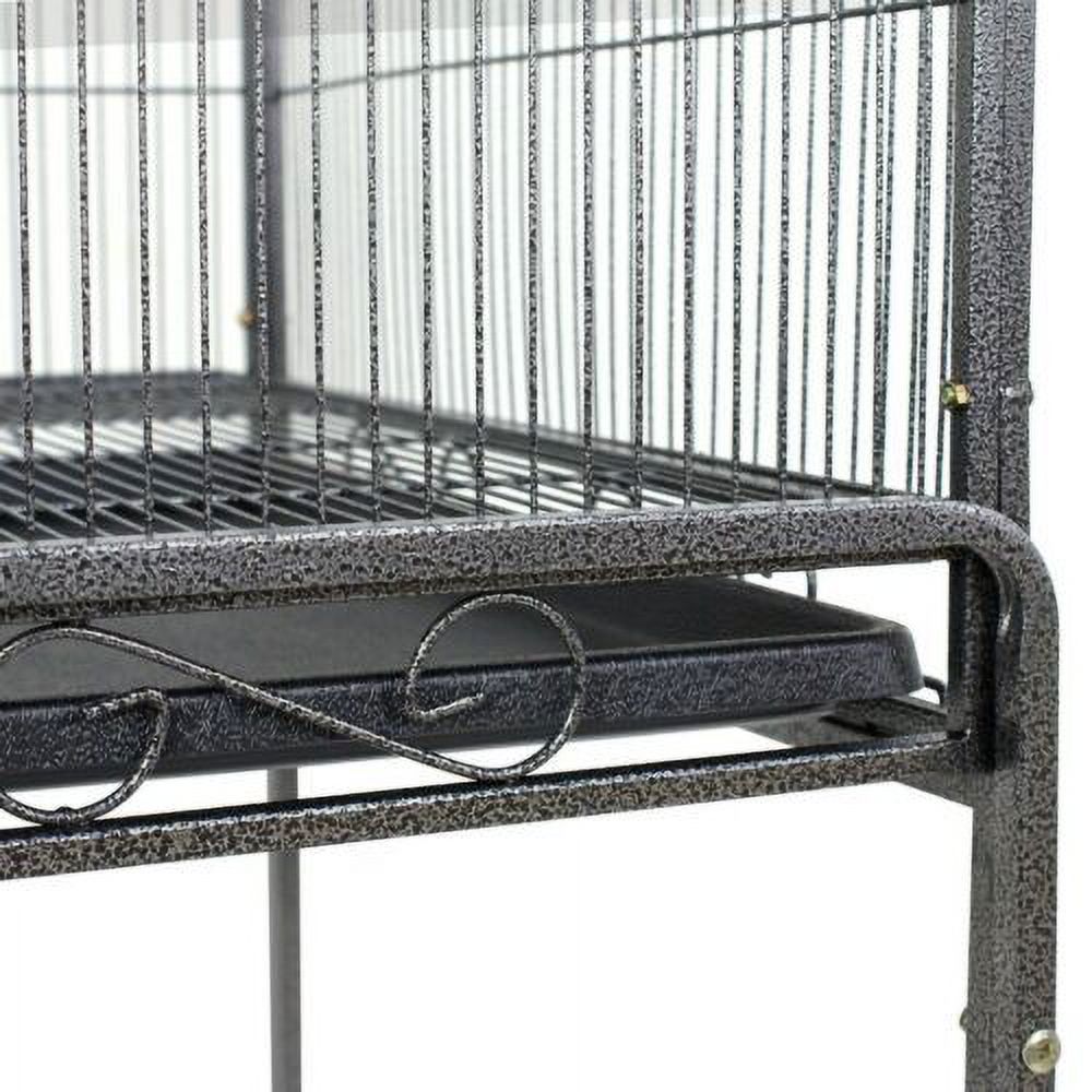 Bird Cage For Small To Medium Size Birds Such As Parrots, Finch, Macaw, or Cockatiels With Wheels