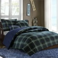 thumbnail image 5 of Home Essence Teen Blue Plaid 3 Piece Comforter Set, Twin/Twin-XL, 5 of 8