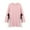 Pink, variant on Wdfiry Women's Cotton Maternity Shirts Fashion Solid Side Split Nursing Tops Plus Size Long Sleeve Crew Neck Pregnancy Clothes for Breastfeeding