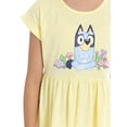thumbnail image 4 of Bluey Girls’ Play Dress with Short Sleeves, 2-Pack, Sizes 4-12, 4 of 12