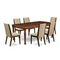 thumbnail image 2 of East West Furniture Dining Room Set Mahogany, DOLA7-MAH-04, 2 of 6