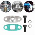 thumbnail image 1 of For T3, T4, T04B Turbo Oil Return Drain Flange Gasket AN4 Fitting Adapter Kit, 1 of 5
