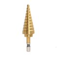 thumbnail image 2 of Cortador de agujero de broca de cono de paso de titanio hexagonal 4-22MM HSS 4241 para chapa, 2 of 3