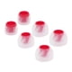 thumbnail image 4 of 6 piezas de tapones para los oídos con aislamiento acústico, tapa roscada de silicona para los oídos. Rojo Claro, 4 of 9