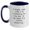 White/Navy, variant on Funny Coffee Roasting Gifts for Men, Women, Friends, Coworkers, Family - I Might Look Like I'm Listening To You But In My Head I'm Coffee Roasting. Two Tone Coffee Mug