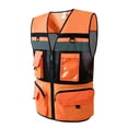 thumbnail image 1 of Guardurnaity Reflective Vest with Pockets Comfortable for Parking Attendants   Camisetas sin mangas Naranja L, 1 of 1