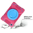 thumbnail image 7 of Dteck Case for Samsung Galaxy Tab A7 10.4 SM-T500/T505/T507 (2020), Heavy Hybrid Rugged Shockproof Case with Handle Kickstand/Adjustable Shoulder Strap, Rose+Blue, 7 of 7