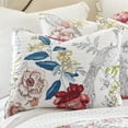 thumbnail image 3 of Levtex Home - Montecito Quilt Set - King Quilt (106x92in.) + Two king Pillow Shams (20x26in.) - Peacock Floral - Burgundy, Coral, Teal, Green, Grey, Pink, Citron and White - Reversible - Cotton Fabric, 3 of 4