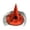Red, variant on Witch Hat Halloween Decorations 15 Inch Foldable Rose Mesh Wizard Hat for Halloween Party Carnival Masquerade Holiday Dress Up