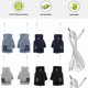 thumbnail image 5 of Guantes con tapa USB Guantes calefactores eléctricos de doble cara USB Guantes calefactores de doble cara USB Guantes cálidos Guantes de 5v, 5 of 5