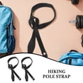 thumbnail image 3 of OUNONA 4Pair Black Adjustable Ski Pole Straps with Elastic Hooks for Trekking and Skiing Activities, 3 of 8