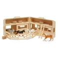 thumbnail image 5 of Melissa & Doug Fold and Go Wooden Horse Stable Dollhouse With Handle and Toy Horses (11 pcs), 5 of 11