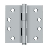 Deltana Dsb4 Solid Brass Square Corner Hinge Pair|4" X 4"| 2 Pack - Chrome