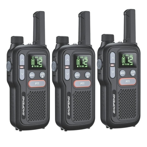 Walkie Talkies BAOFENG GT-18 para niños y adultos de largo alcance, paquete de 3