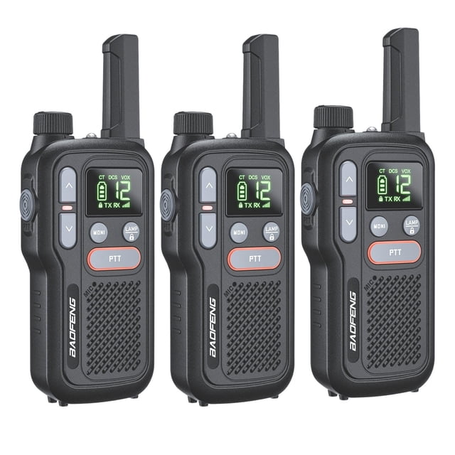 Walkie Talkies BAOFENG GT-18 para niños y adultos de largo alcance, paquete de 3