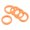 Orange, variant on Key Caps Covers Rings, 5 Pack 1.2" Keys Identifiers Covers Coding Tags Marker Round Silicone Sleeve for Office House Apartment, Black