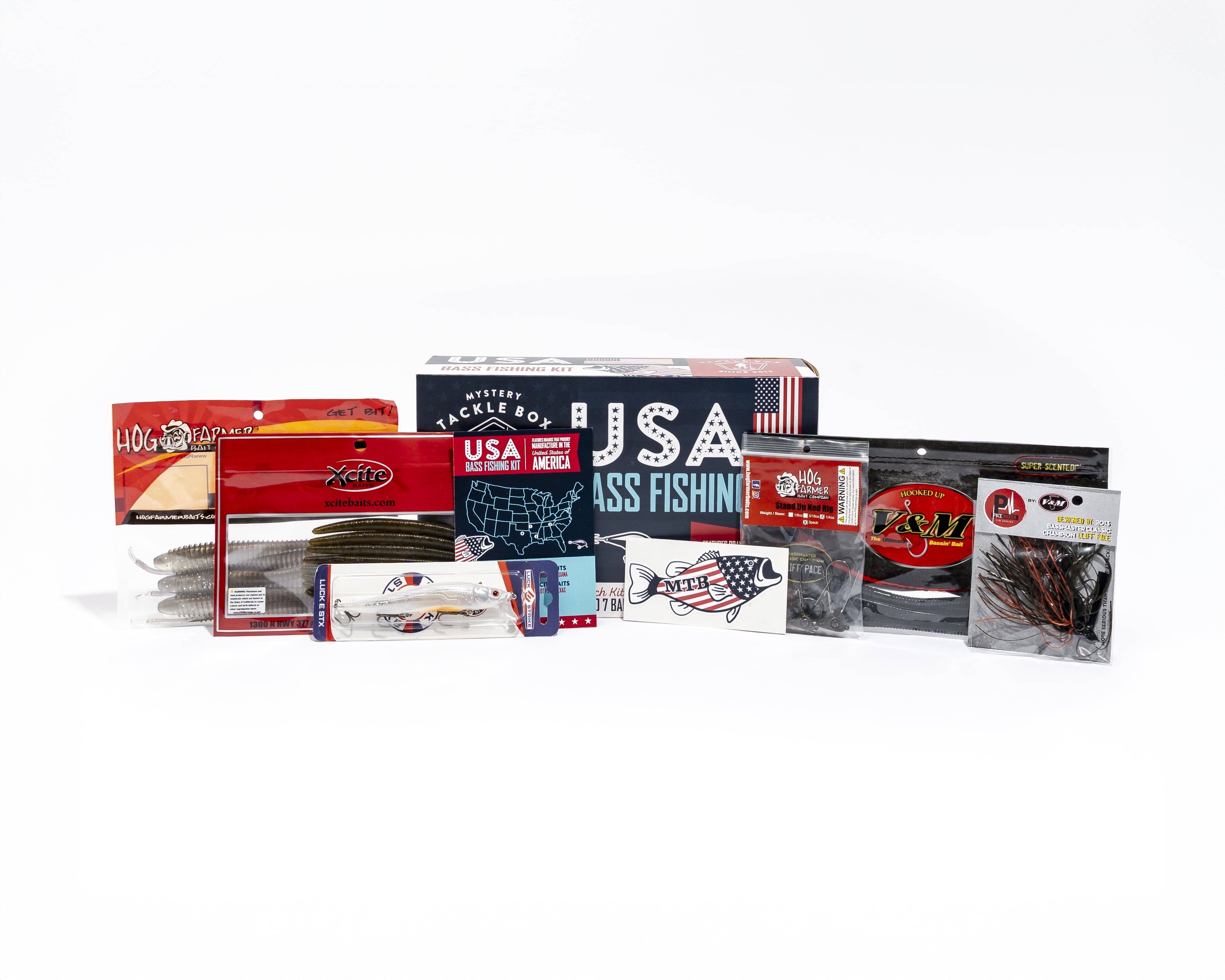 Mystery Tackle Box USA Bass Lure Kit