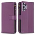 thumbnail image 2 of Compatible with Samsung Galaxy A32 5G Premium PU Leather Wallet Case with 9 Card Slots Zipper Pocket and Hand Strap, 2 of 5