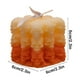 thumbnail image 3 of Vela aromática de cubo de esqueleto de Halloween | Cera de soja Patrón de calavera artesanal | Naranja, Blanco, Multicolor | 6x6x6cm | Decoración de aromaterapia con ardiente limpio | Acento festivo, 3 of 6