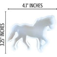 thumbnail image 3 of Horse Freshie Silicone Mold 3.25 x 4.1 x 0.8 inches Equestrian Buck Bronco Western Dressage Scented Aroma Beads Supplies Resin, Car Candles, Soap Oven Safe Bake Heat Resistant to 400 F, 3 of 6