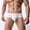 White, variant on HUPOM Mens Underwear Boxer Briefs Male Thongs Medium waist Comfort Waist Solid Briefs White M
