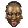 thumbnail image 1 of Máscara 3 Faces Gold Mask Ghoulish Productions Halloween, 1 of 1