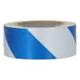 thumbnail image 1 of Cinta reflectante de advertencia de seguridad de 5cm x 30m, tiras de seguridad de cinta de marcado de peligro a rayas blancas y azules, 1 of 10